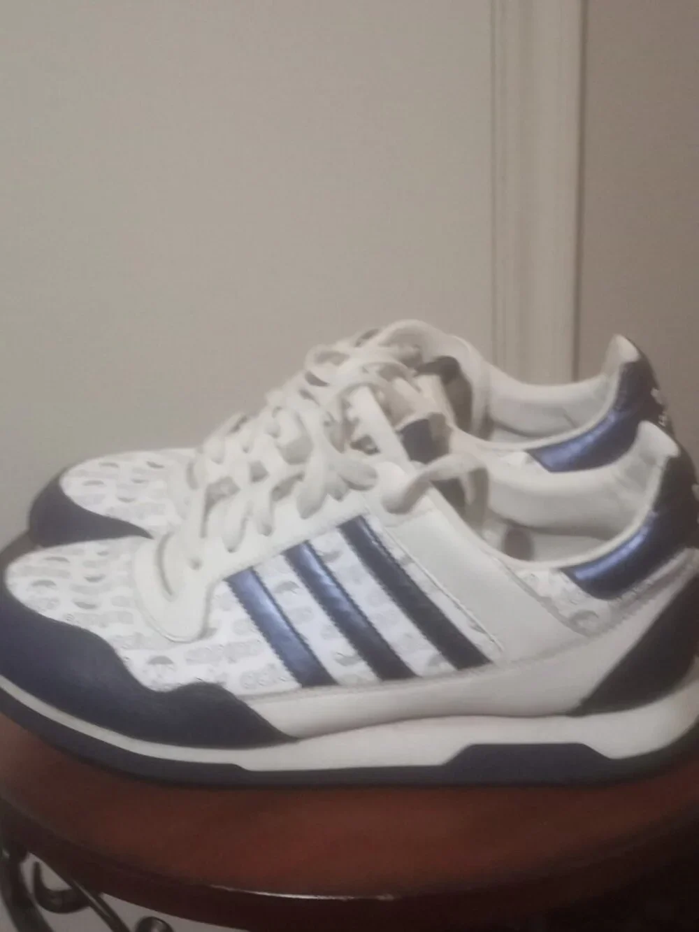 RARE Sz 8 - Adidas ZXZ LEA MNG Trefoil Spell-Out Men's Shoes 548074 2004
